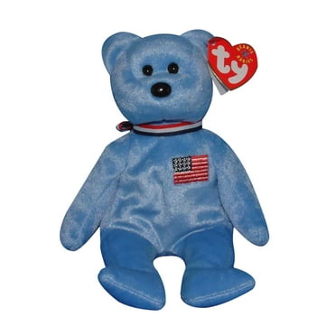 Ty Beanie Baby: Valentino the Bear | Stuffed Animal | MWMT - Walmart.com
