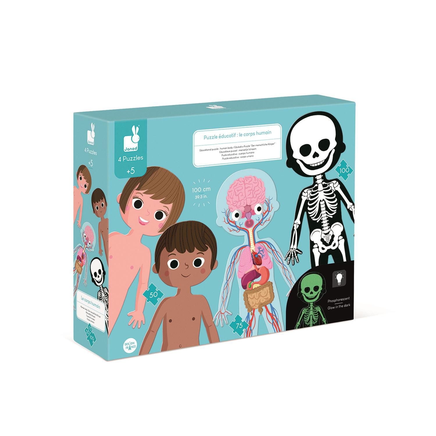 4 IN 1 EDUCATIONAL PUZZLE - HUMAN BODY