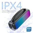 thumbnail image 4 of IQ Sound Portable Bluetooth 2.0-Channel Boom Box with Speakerphone, RGB Lights, and FM Radio, True Wireless, Black, IQ-3530RGB, 4 of 10