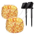 thumbnail image 3 of Guirnalda de luces LED solares para exteriores, luces de hadas de Navidad, lámparas de jardín de calle impermeables, 50/100/200/300 LED, 3 of 4