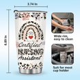 thumbnail image 5 of Nurse Mug Tumbler 20oz Insulated Cup with Lid: Gifts for Women Nursing Practitioner Nurses Week Day Birthday Graduation Perfect for Water Iced Tea Coffee Show Appreciation, 5 of 6