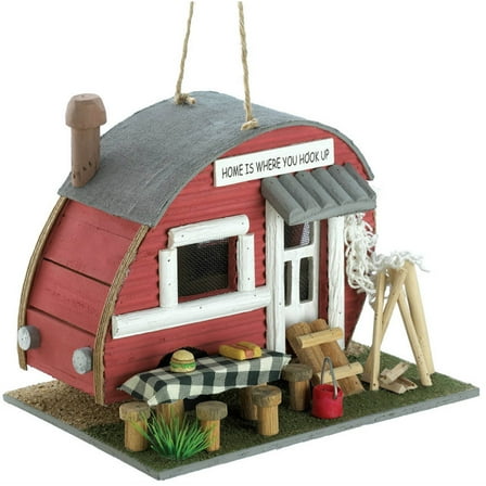 RED TRAILER BIRDHOUSE
