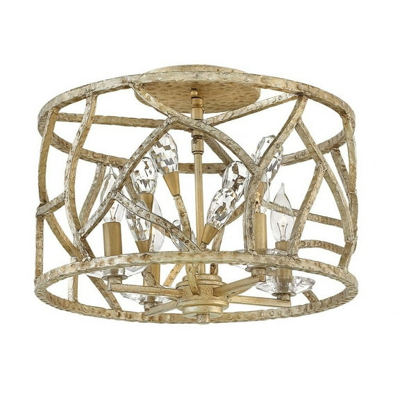 -Four Light Semi-Flush Mount-16 Inches Wide By 10.75 Inches Tall Fredrick Ramond Lighting Fr46801cpg