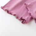 thumbnail image 6 of Ymyiu Girls Biker Shorts Toddler Girl'S Shorts Elastic Waist Wide Leg Ruffle Hem Loose Casual Summer Shorts Size 6-7 Years (Purple,6-7 Years), 6 of 6