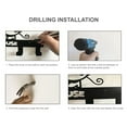 thumbnail image 4 of Yeacher Hook Rack 6 Hooks Rail Wolf Animal Shaped Wall-Mounted Farmhouse Rack Nail-free Drilling Bathroom Storage Hook Kitchen Towel Hooks Hanger, 4 of 8