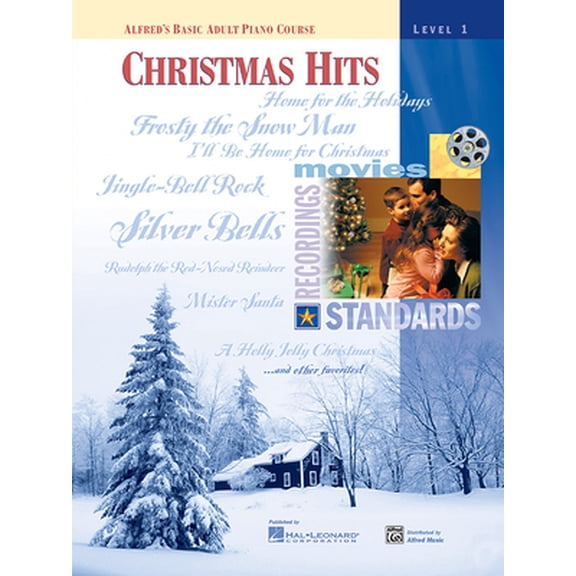 Pre-Owned Alfred's Basic Adult Piano Course Christmas Hits, Bk 1 (Alfred's Basic Adult Piano Course, Bk 1) (Paperback) 0739004042 9780739004043