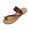 Shoes # Brown, variant on Flat Sandals for Women Open Toe Ring Design Asymmetrical Criss Cross Faux Leather Straps Slip On Casual Summer Beach Vacation Everyday Walking Footwear