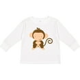 thumbnail image 3 of Inktastic Happy Monkey Boys or Girls Long Sleeve Toddler T-Shirt, 3 of 5