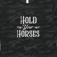 thumbnail image 4 of Inktastic Hold Your Horses in White Women's T-Shirt, 4 of 5