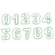 thumbnail image 4 of 10x Números 0-9 Clips de papel de oficina de metal en forma de material de oficina escolar-Verde Macarena Clips de papel de oficina de metal, 4 of 7