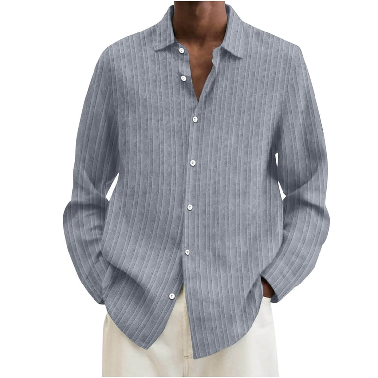Mens Linen Shirts Relaxed fit Casual Button Down Long Sleeve Summer Beach Dress  Shirt,2024 Mens Solid Color Linen Shirts Long Sleeve Big and Tall -  Walmart.com