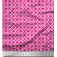 thumbnail image 1 of Soimoi Poly Georgette Fabric Floral & Geometric Ethnic Printed Craft Fabric by The Yard 52 Inch Wide, 1 of 1