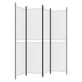 thumbnail image 3 of vidaXL 4-Panel Room Divider White 200x200 cm Fabric, 3 of 5