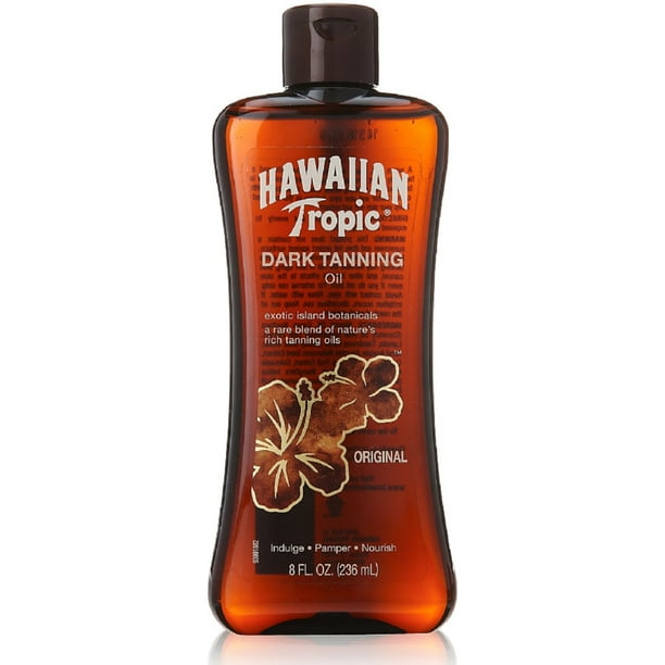 Hawaiian Tropic Dark Tanning Oil Original 8 oz (Pack of 2) Walmart