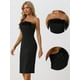 thumbnail image 2 of Vestido con Hombros Descubiertos para Mujer Vestido Ajustado sin Mangas Sexy para Fiestas Negro M, 2 of 6