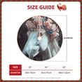 thumbnail image 3 of Daiia Flower Crown White Horse Drawing Merry Christmas Tree Skirt , Xmas Large Lace-up Tree Skirt, Santa Snowflakes Rustic Home Decorations New Year Party Farmhouse Decor-36", 3 of 7