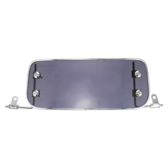 Parabrisas de motocicleta, deflector de viento con soporte, extensión de parabrisas universal, compatible con la mayoría de motocicletas y scooters, color negro