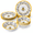 Bee Sweet, variant on Bee Sweet 12-Piece Dinnerware Set with Floral Bee Design for Indoor and Outdoor Use