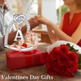 thumbnail image 6 of Iefil Anniversary Gifts for Wife, S925 Sterling Silver Initial Heart Necklace for Women, Dianty Rose Jewelry, Birthday Gifts for Women, 18+2.5In, T, 6 of 7