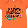 thumbnail image 4 of Inktastic In a World You Can Be Anything Be Kind Autism Awareness Boys or Girls Baby Bodysuit, 4 of 5