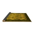 thumbnail image 2 of Ahgly Company Indoor Round Oriental Yellow Industrial Area Rugs, 6' Round, 2 of 4
