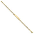 thumbnail image 2 of Primal Gold 14 Karat Yellow Gold with Rhodium Pave Figaro ID Bracelet, 2 of 5