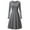 Gray summer dresses, variant on SEMPAI Summer Dresses Summer Dresses Long Sleeve Crew Neck Solid Mid-Length Sundresses Trendy for Casual Women's Plus Dresses