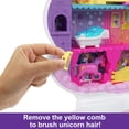 thumbnail image 4 of Salón Toy Polly Pocket Rainbow Unicorn con 2 micromuñecas Polly Pocket NA, 4 of 5