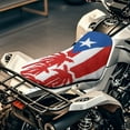 thumbnail image 4 of Uorisanigo ATV Seat Covers Compatible with Polaris Sportsman Polaris Scrambler Honda Rancher, Accessories for Sportsman Puerto Rican Flag ATV Seat Cover Replacement, 4 of 7