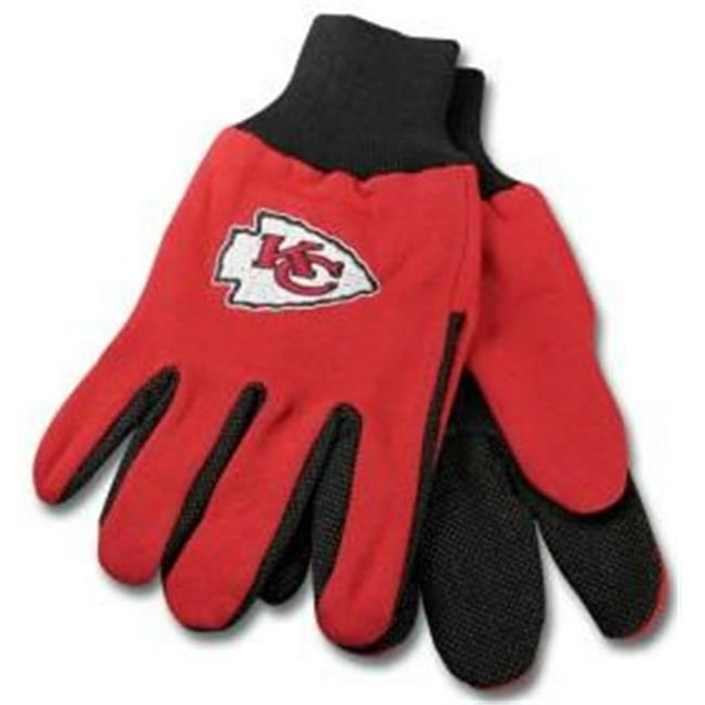 Kansas City Chiefs Two Tone Adult Size Gloves