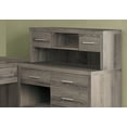 thumbnail image 2 of Contemporary Home Living 62.75" Mink Gray Contemporary L-Shaped Computer Desk, 2 of 4
