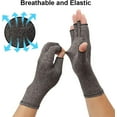 thumbnail image 4 of Arthritis Gloves for Pain, Hand Compression Gloves, Relieve Pain Fingerless Gloves for Carpal Tunnel, Rheumatoid, 4 of 8