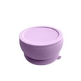 thumbnail image 2 of Octopod Silicone Baby Suction Bowl With Lid - Toddler & Baby Bowls, Baby Food Containers, Spill Proof Bowls For Toddlers, Suction Baby Bowls With Lids, Food Grade Silicone Baby Bowl (Pink Lavender), 2 of 5