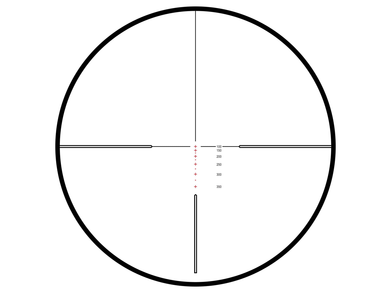Hawke Vantage IR 4-12x40mm 1" AO Riflescope w/ Rimfire .17 HMR Illuminated Reticle, Matte Black - 14241