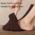 thumbnail image 5 of OYXSER 5 Pairs Womens Solid Mid Calf Socks, Elastic Cuff Warm Soft Fit Suitable for All-Day Wear, 5 of 7