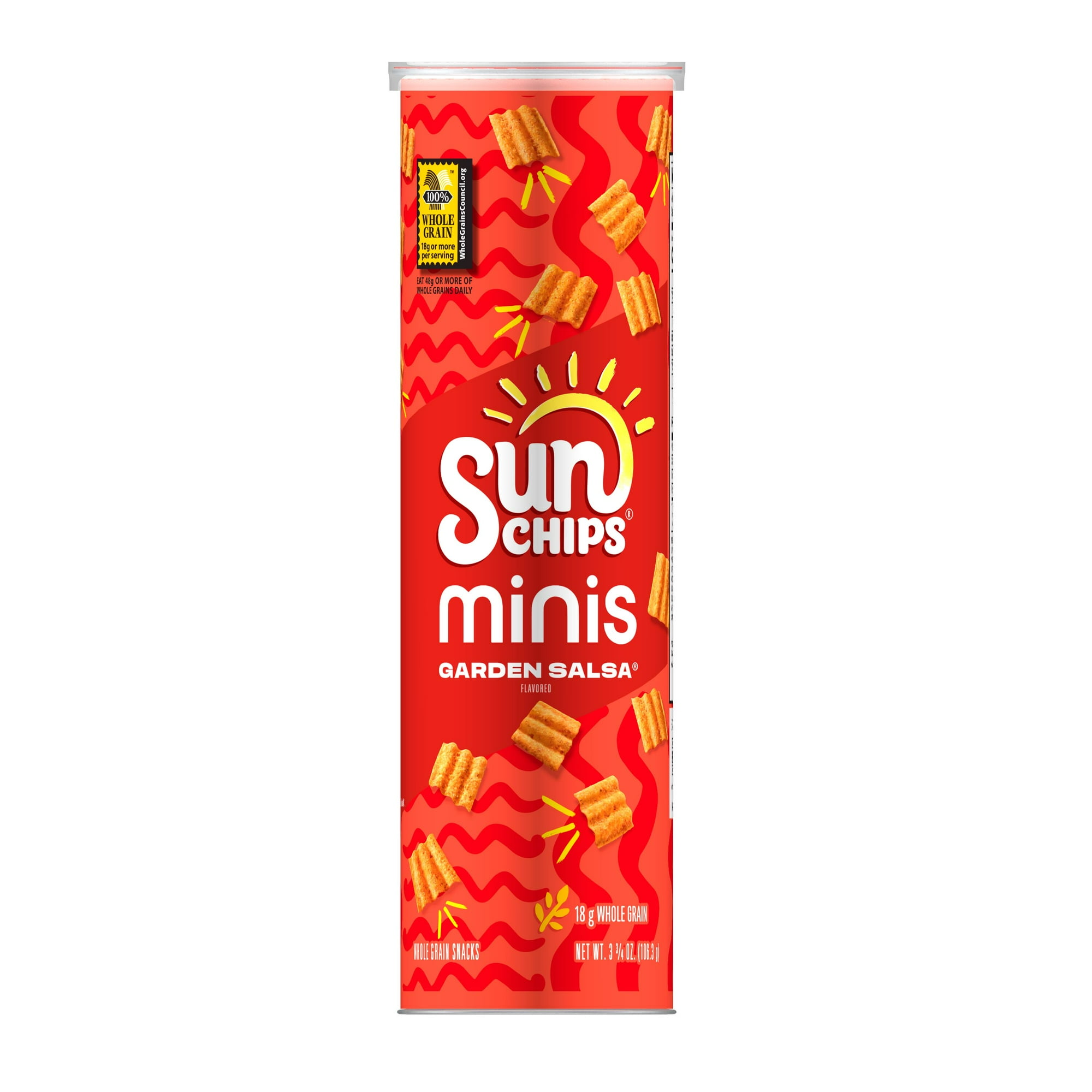 SunChips Minis Garden Salsa Flavored Canister, 3.75 oz