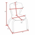 thumbnail image 3 of Andy 12" Stack Chair (20 pack)- Black, 3 of 6