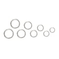 thumbnail image 3 of 200pcs 7x6mm Bag Buckle Stainless Steel Key Chain Rings Jewelry DIY Split Circle, 3 of 5