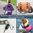 thumbnail image 5 of PETSTA AirTag Holder Waterproof Keychain Keyring, Black, 2 Pack, 5 of 5