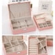 thumbnail image 3 of Organizador , joyero sintética, 2 bandejas para pendientes de mujer y niña rosado Hugo Fashion Lady Jewelry Holder, 3 of 10