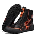 thumbnail image 4 of Men's And Women's All-season Motorcycle Riding Boots And Motorcycle Shoes,Black orange,41, 4 of 15