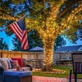 thumbnail image 5 of JMEXSUSS 2 Pack Warm White Solar String Lights for Outside, 200 LED 86ft Solar Christmas Lights Outdoor Waterproof, 8 Modes Green Wire Solar Tree Lights for Garden Patio Balcony Wedding Party, 5 of 10