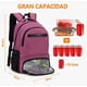 thumbnail image 3 of Mochila De Almuerzo Antirrobo Impermeable A Portátil 15,6i Diseño de la tela Oxford Modelo Violeta, 3 of 4