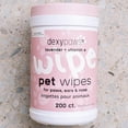 thumbnail image 4 of Dexypaws: Pet Wipes - Lavender & Vitamin E - 200ct Canister Cleansing Wet Wipes, Cats & Dogs Grooming Care, Paws-Face-Ears-Nose, Moist-Gentle-Portable, 4 of 10