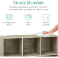 thumbnail image 6 of PINKYA 6-Cube Storage Organizer, 13.5in Shelf Opening, Bookcase, Display Shelf, Customizable w/ 3 Removable Back Panels – Greige, 6 of 9
