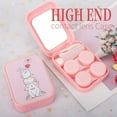 thumbnail image 2 of Two Packs Contact Lens Care Vision Care Nobleness Cute Contact Lens Cases Contact Lens Set Contact Lens kit Set Colored Contact Lenses for Women (Pink Animal), 2 of 8