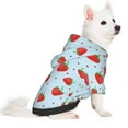 thumbnail image 2 of Disketp Strawberry Dog Hoodie Dog Clothes with Hat, Pet Winter Clothes Warm Hoodies Coat for Small Dogs-Small, 2 of 7