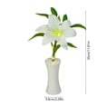 thumbnail image 3 of Weloille 1 Piece LED Lily Flower Pot Table Lamp, Dimmable Mini Night Light, Soft Eye Protection Ambient Desk Lamp, for Bedroom Living Room Desktop Holiday Gift Home Decor, 3 of 6