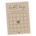 thumbnail image 2 of Inkdotpot 50Rustic Kraft PaperBingoGameCardsFor Bridal Wedding Shower Bachelorette Party Bulk Blank Square Fill In Gift Ideas, 2 of 5