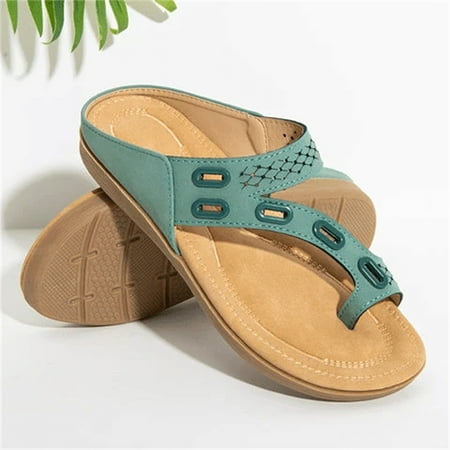 

Yoslce Slippers for Women Flat Massage Flip Flops Women s Sandals And Slippers Set Toe Women s Sandals